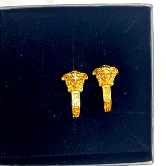 Authentic Versace Gold Medusa Hoop earrings. - Picture 6 of 7